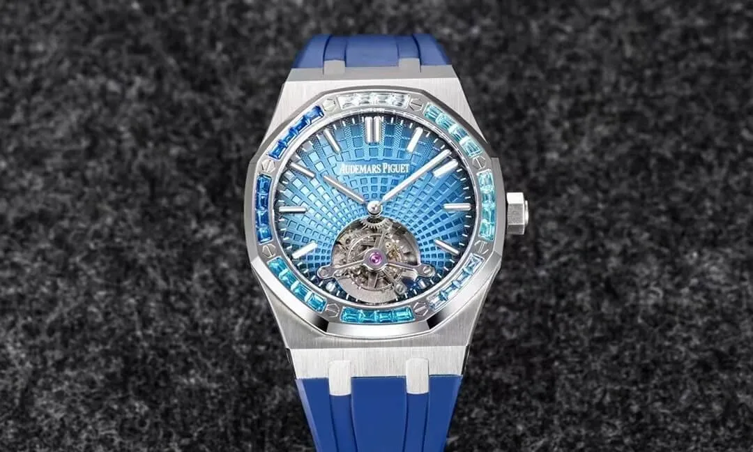 Audemars Piguet Royal Oak Tourbillon R8 Factory 1:1 Best Edition Replica Watch V3 Rubber Strap