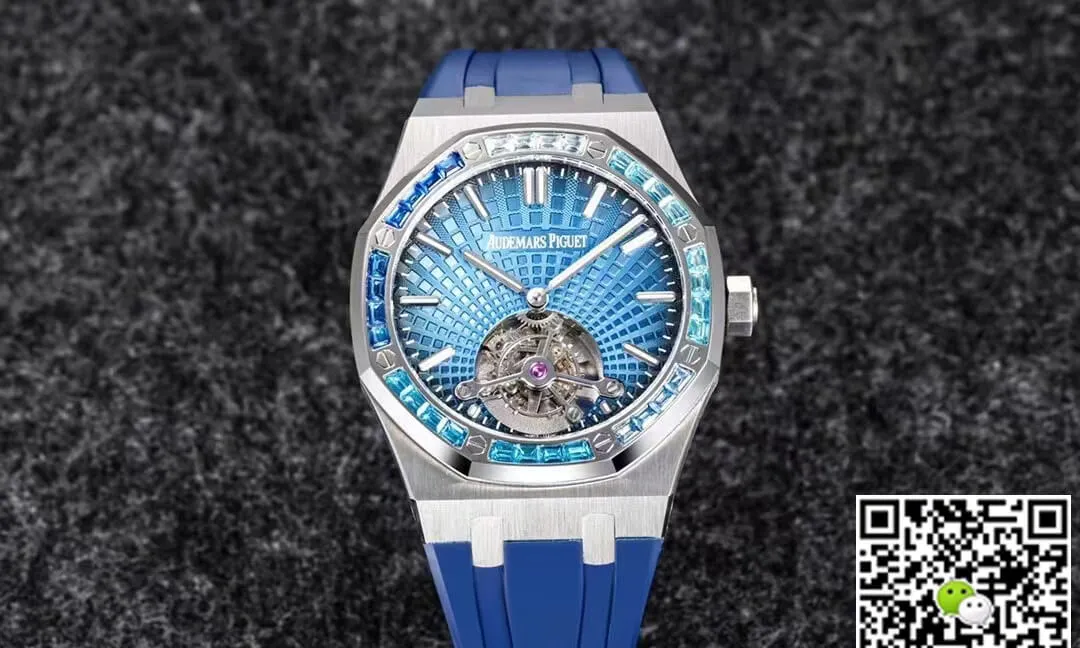Audemars Piguet Royal Oak Tourbillon R8 Factory 1:1 Best Edition Replica Watch V3 Rubber Strap