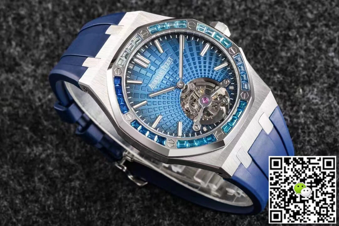 Audemars Piguet Royal Oak Tourbillon R8 Factory 1:1 Best Edition Replica Watch V3 Rubber Strap