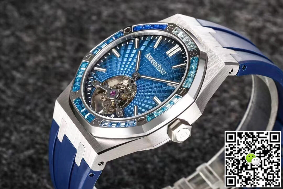 Audemars Piguet Royal Oak Tourbillon R8 Factory 1:1 Best Edition Replica Watch V3 Rubber Strap