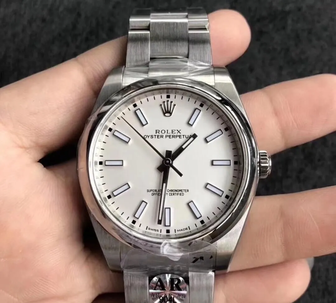 Rolex Oyster Perpetual 114300 39MM AR Factory 1:1 Best Edition Replica Watch Stainless Steel Strap