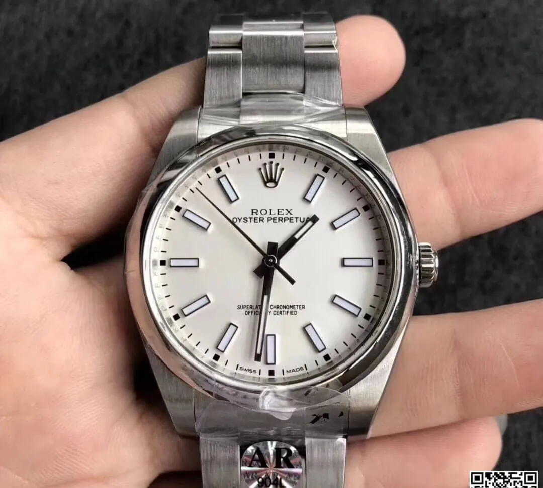 Rolex Oyster Perpetual 114300 39MM AR Factory 1:1 Best Edition Replica Watch Stainless Steel Strap