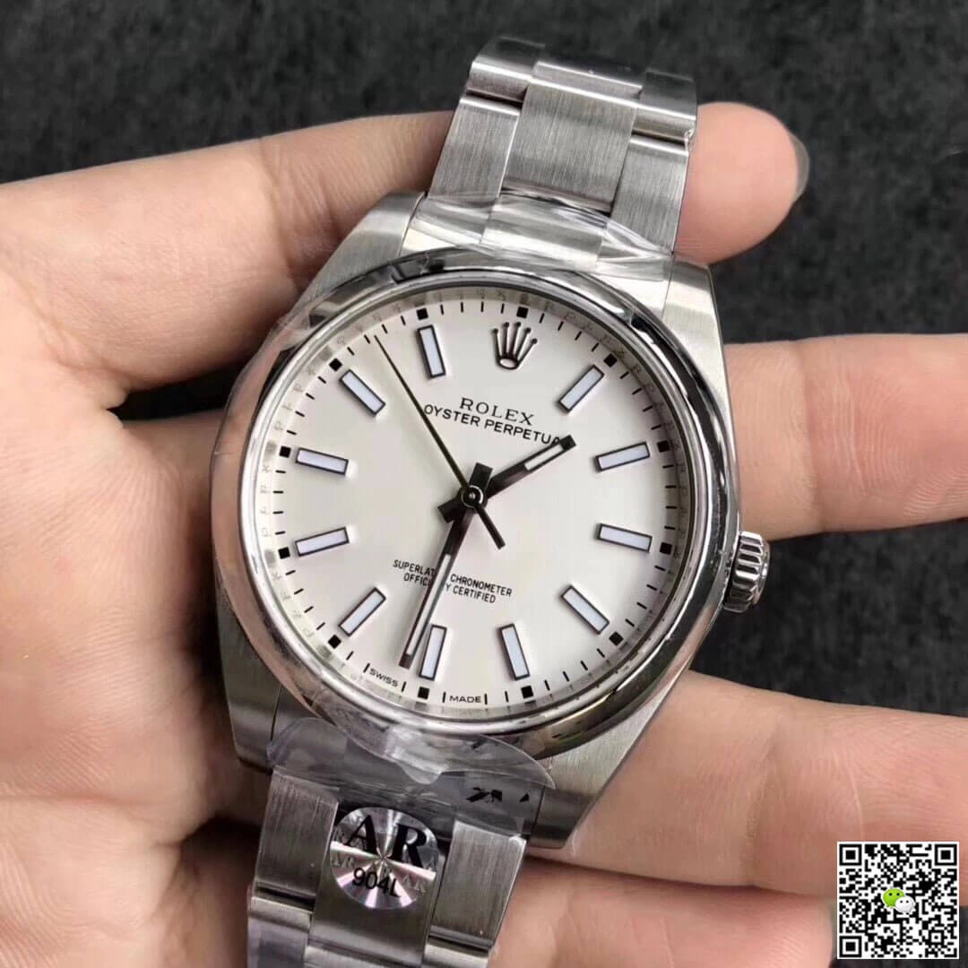 Rolex Oyster Perpetual 114300 39MM AR Factory 1:1 Best Edition Replica Watch Stainless Steel Strap