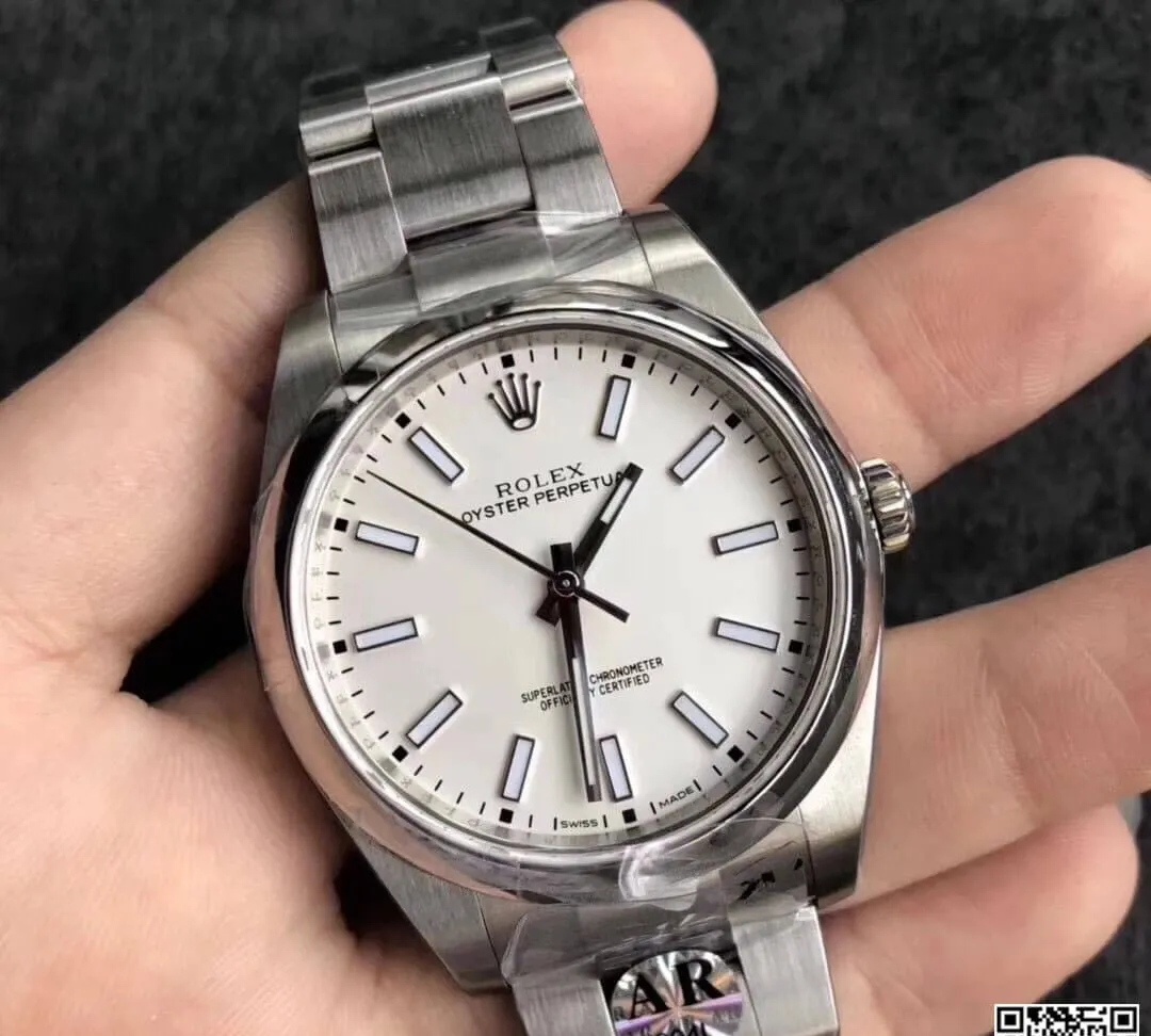 Rolex Oyster Perpetual 114300 39MM AR Factory 1:1 Best Edition Replica Watch Stainless Steel Strap