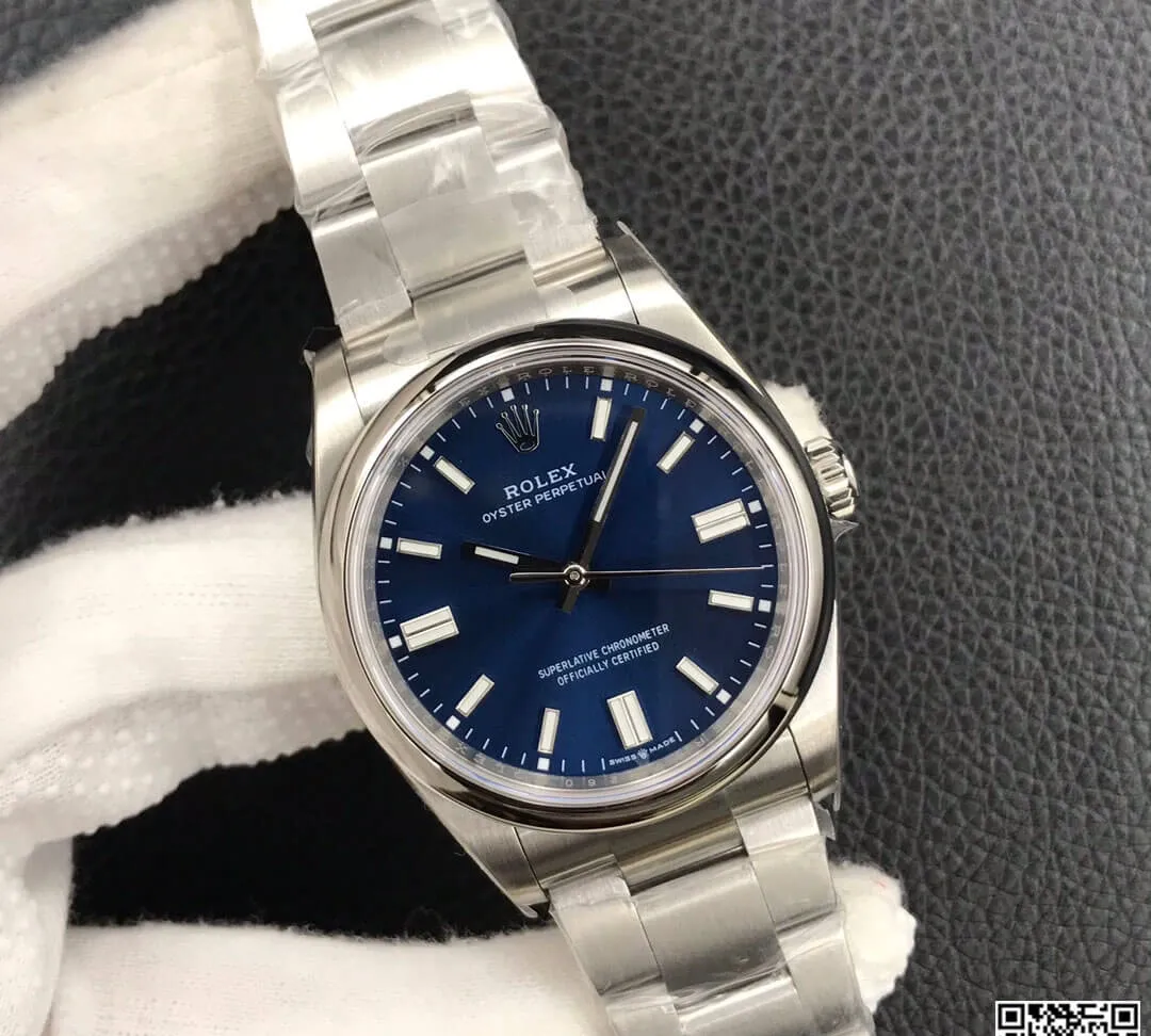 Rolex Oyster Perpetual M126000-0003 36MM EW Factory 1:1 Best Edition Replica Watch Blue Steel Dial