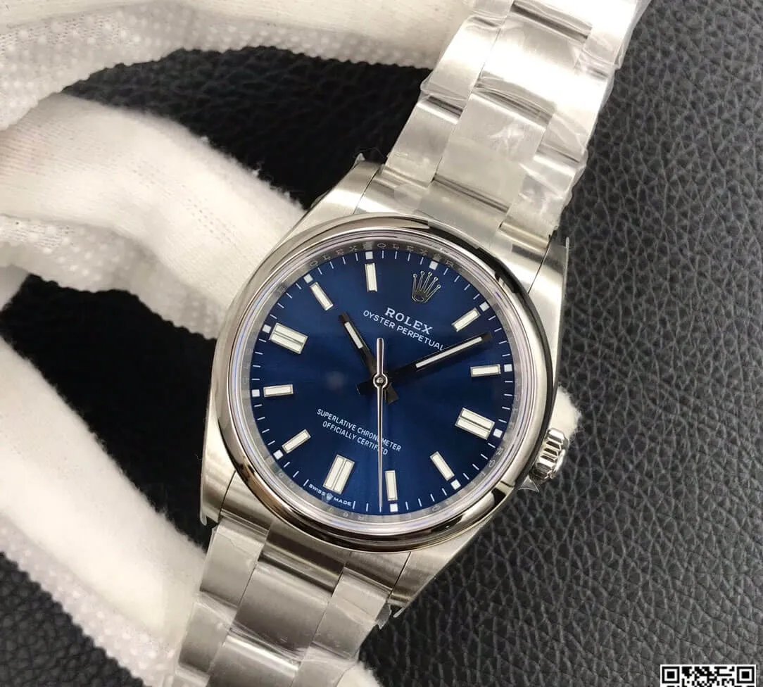 Rolex Oyster Perpetual M126000-0003 36MM EW Factory 1:1 Best Edition Replica Watch Blue Steel Dial