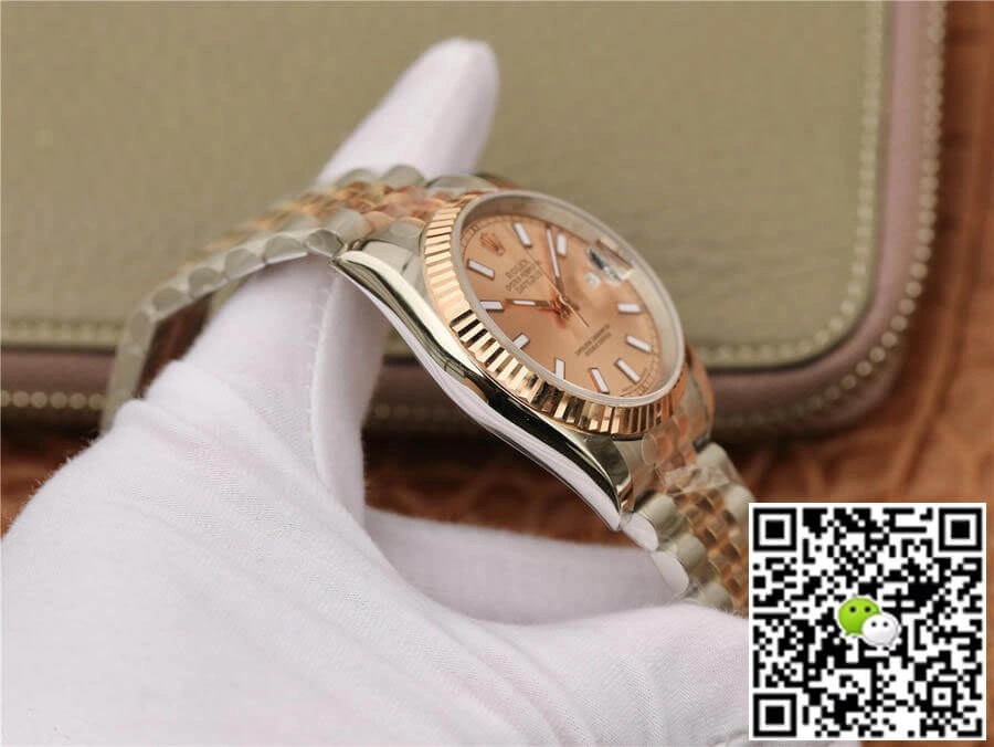 Rolex Datejust 116231 36MM GM Factory 1:1 Best Edition Replica Watch Rose Gold Strap