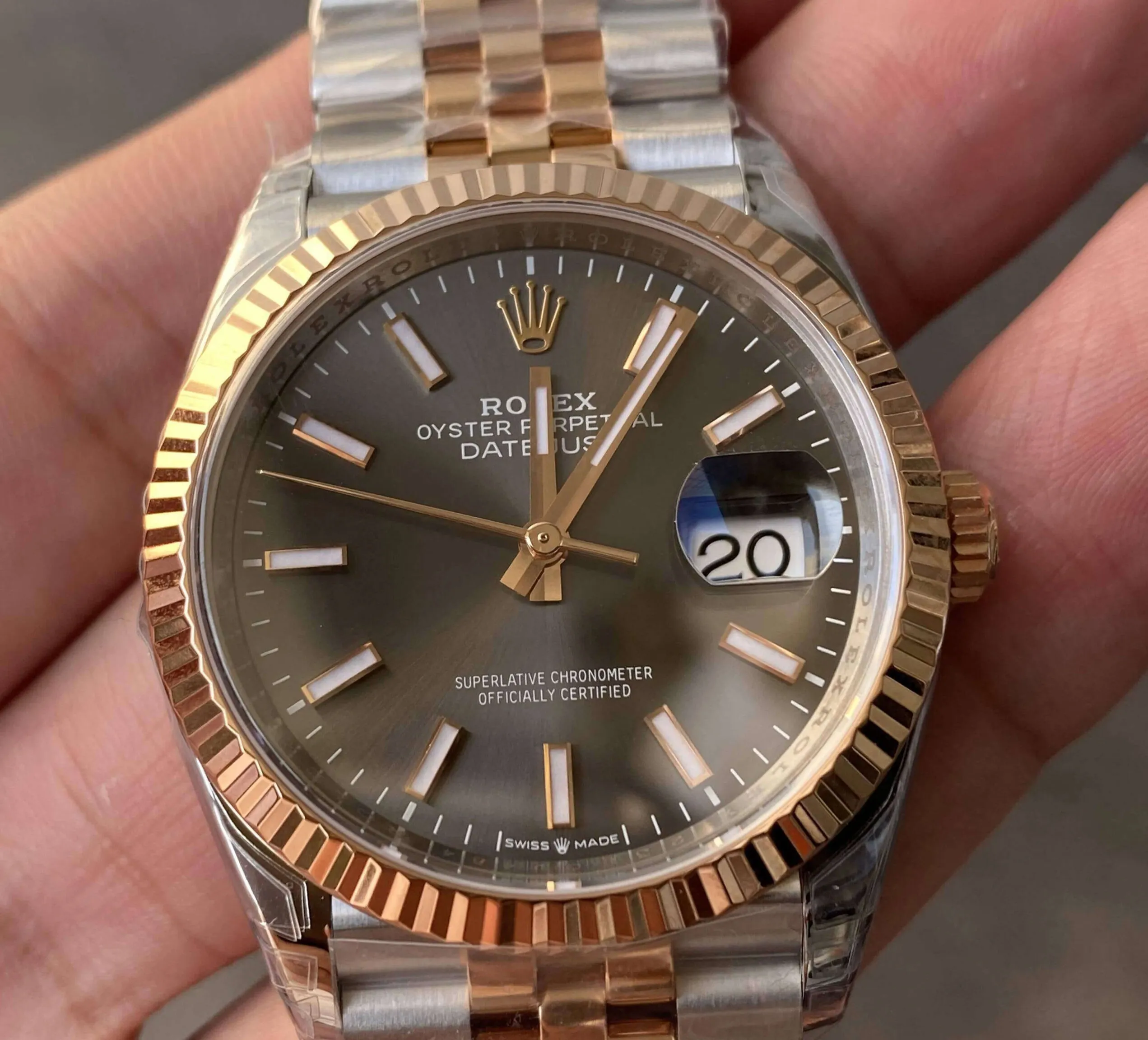 Rolex Datejust M126231-0013 36MM VS Factory 1:1 Best Edition Replica Watch Gray Dial