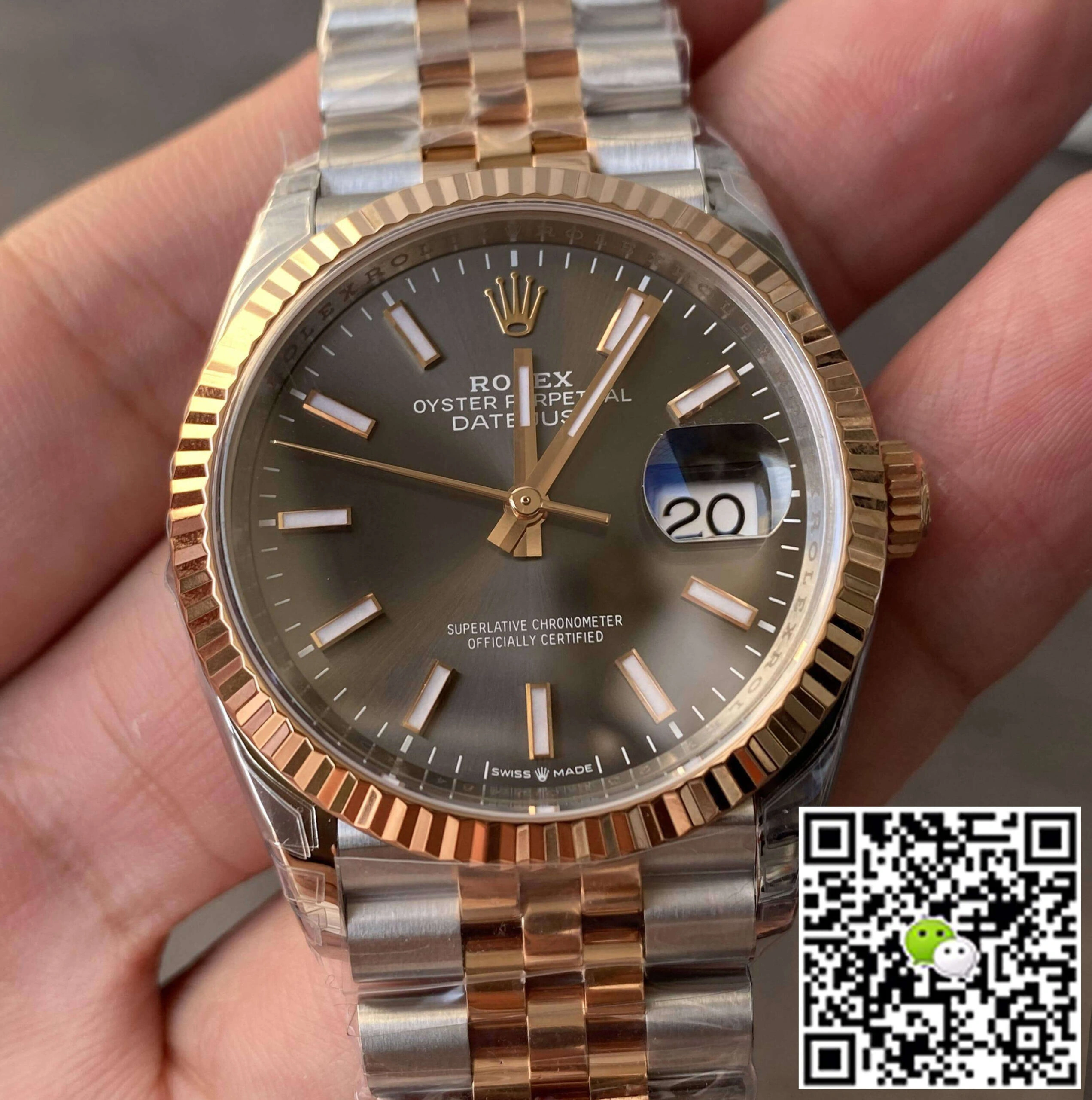 Rolex Datejust M126231-0013 36MM VS Factory 1:1 Best Edition Replica Watch Gray Dial