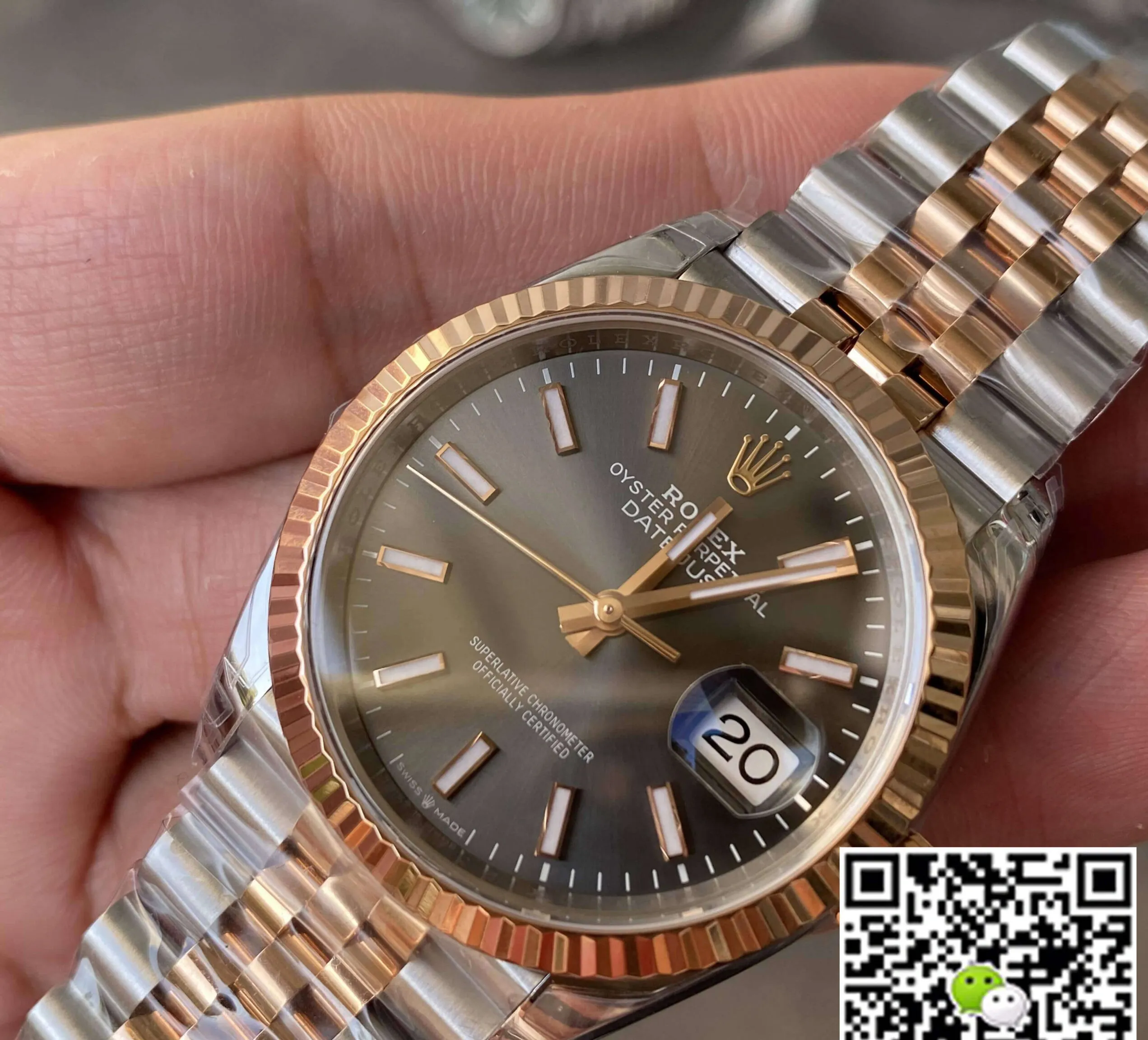 Rolex Datejust M126231-0013 36MM VS Factory 1:1 Best Edition Replica Watch Gray Dial