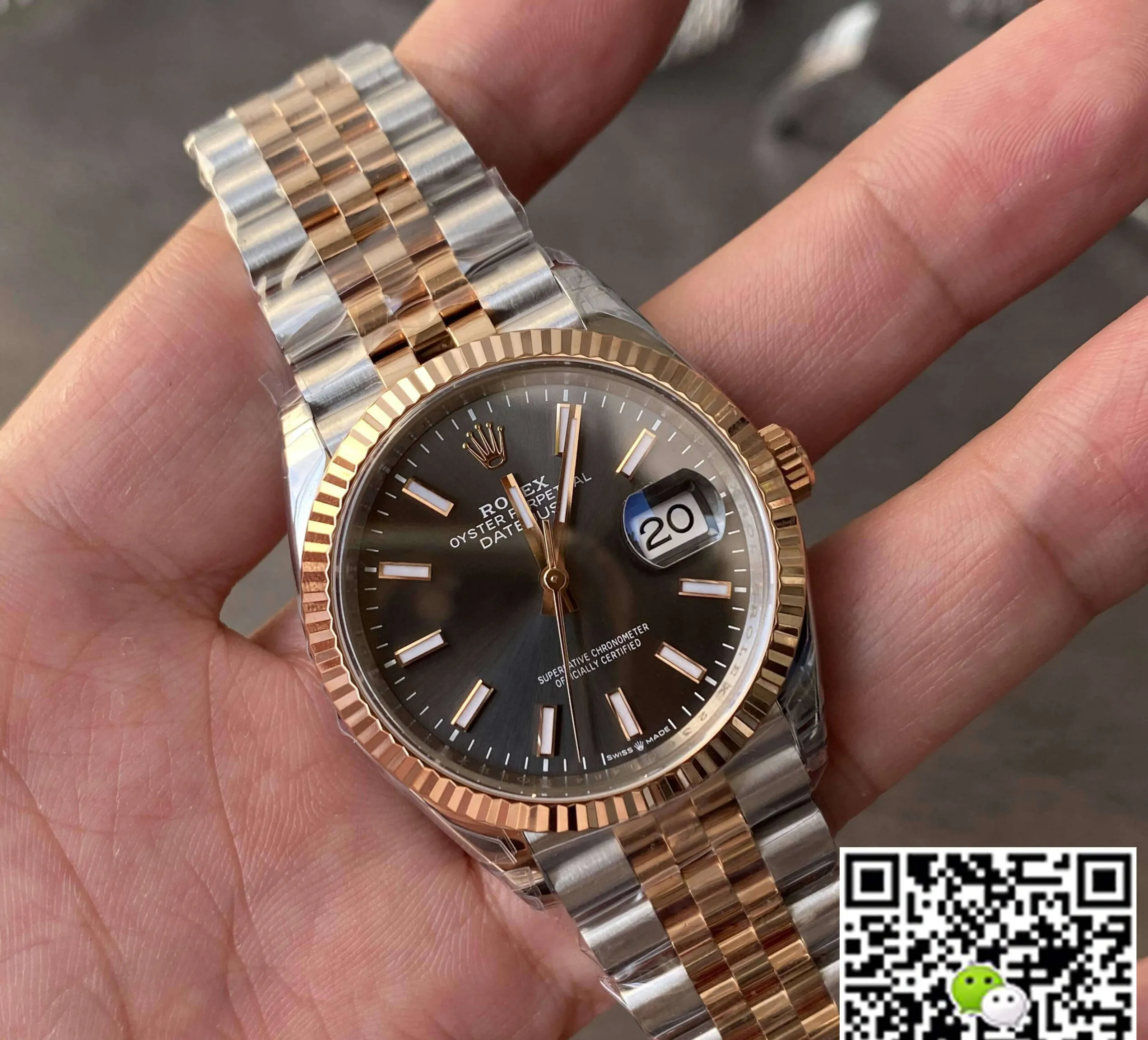 Rolex Datejust M126231-0013 36MM VS Factory 1:1 Best Edition Replica Watch Gray Dial
