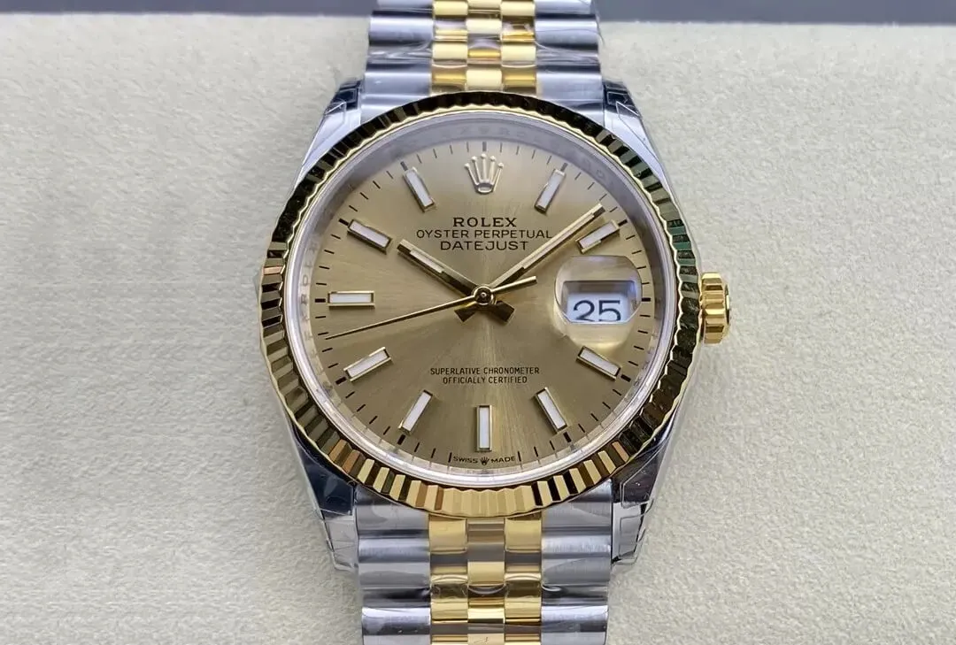 Rolex Datejust M126233-0015 VS Factory 1:1 Best Edition Replica Watch Champagne Dial
