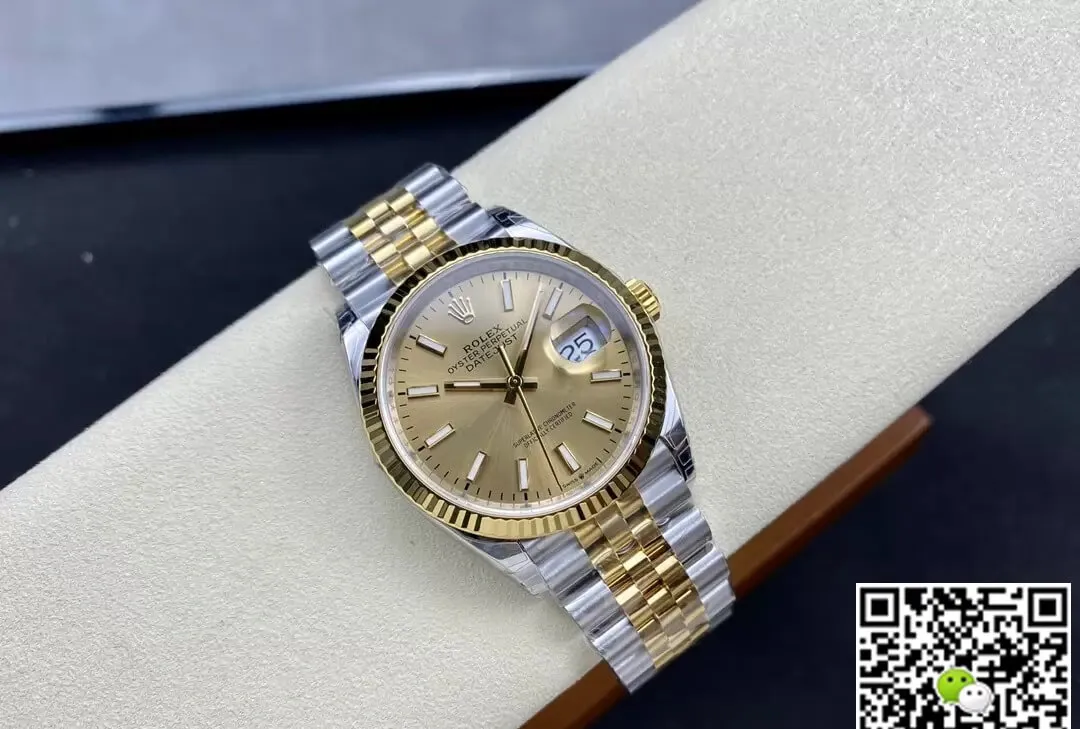 Rolex Datejust M126233-0015 VS Factory 1:1 Best Edition Replica Watch Champagne Dial