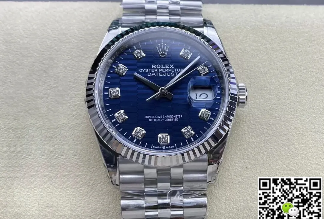 Rolex Datejust M126234-0057 36MM VS Factory 1:1 Best Edition Replica Watch Blue Dial