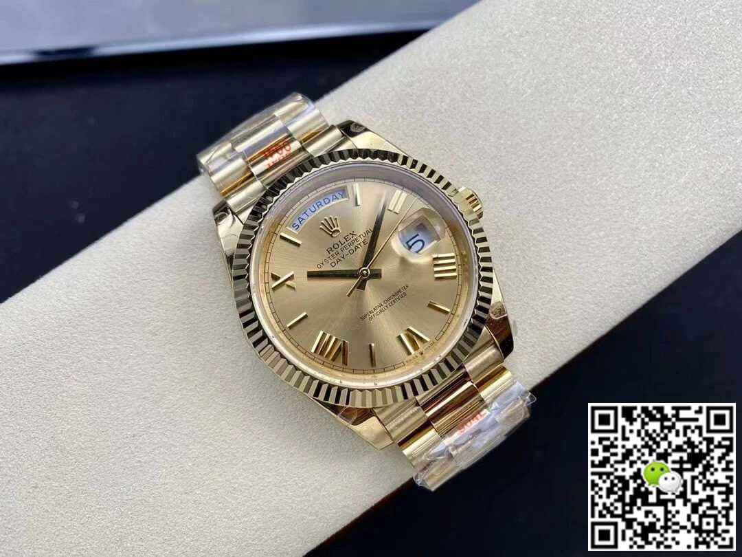 Rolex Day Date M228238-0006 GM Factory 1:1 Best Edition Replica Watch Gold Dial Case