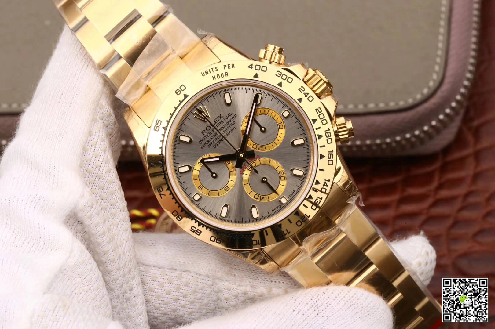 Rolex Daytona Cosmograph 116508 JH Factory 1:1 Best Edition Replica Watch Gold Strap
