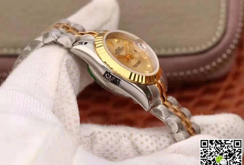 Rolex Lady Datejust M279173-0011 1:1 Best Edition Replica Watch Swiss NH05 Gold Dial