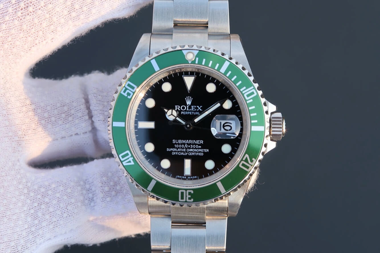 Rolex Submariner 16610LV-93250 JF Factory 1:1 Best Edition Replica Watch Green Bezel