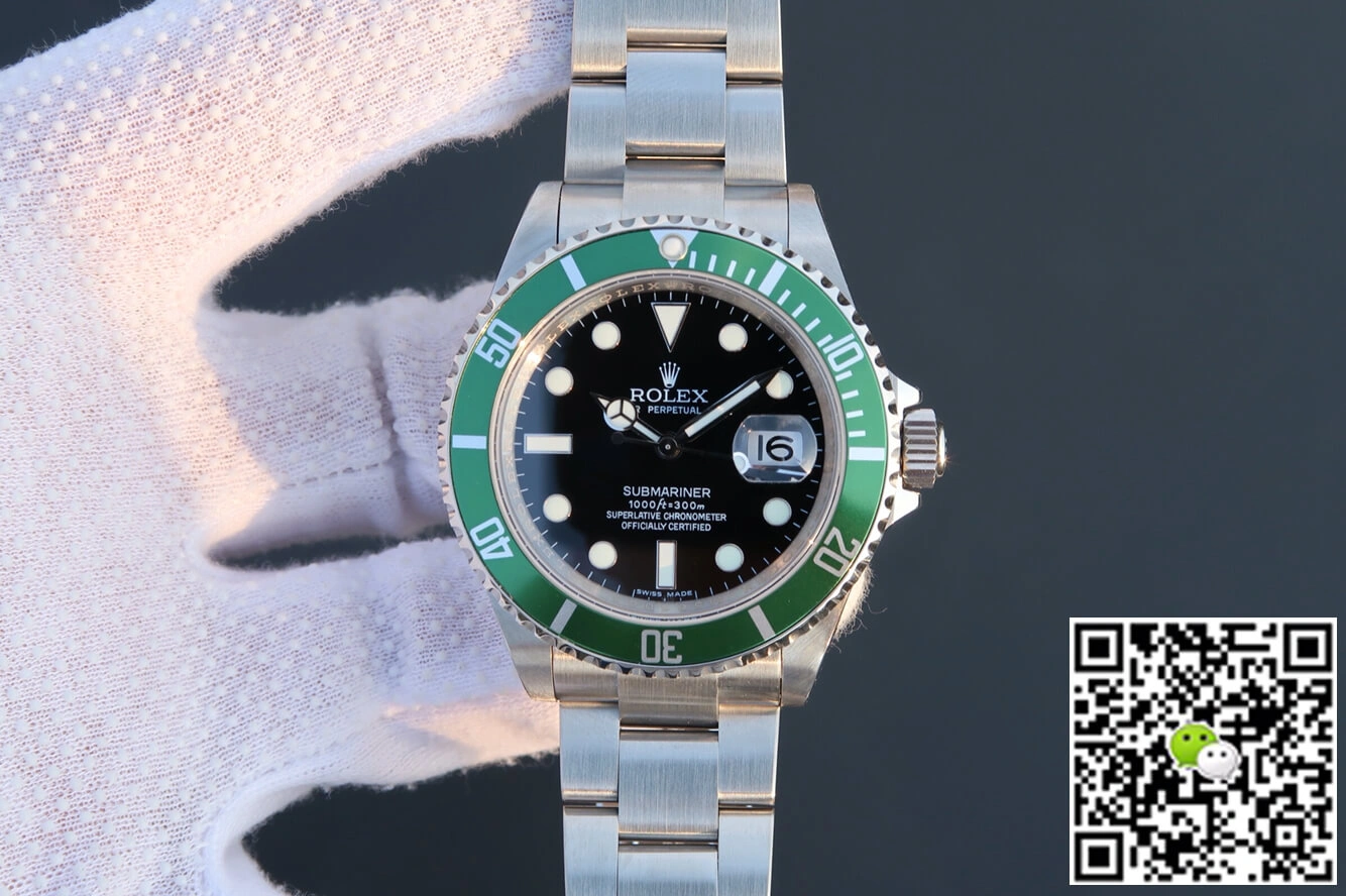 Rolex Submariner 16610LV-93250 JF Factory 1:1 Best Edition Replica Watch Green Bezel