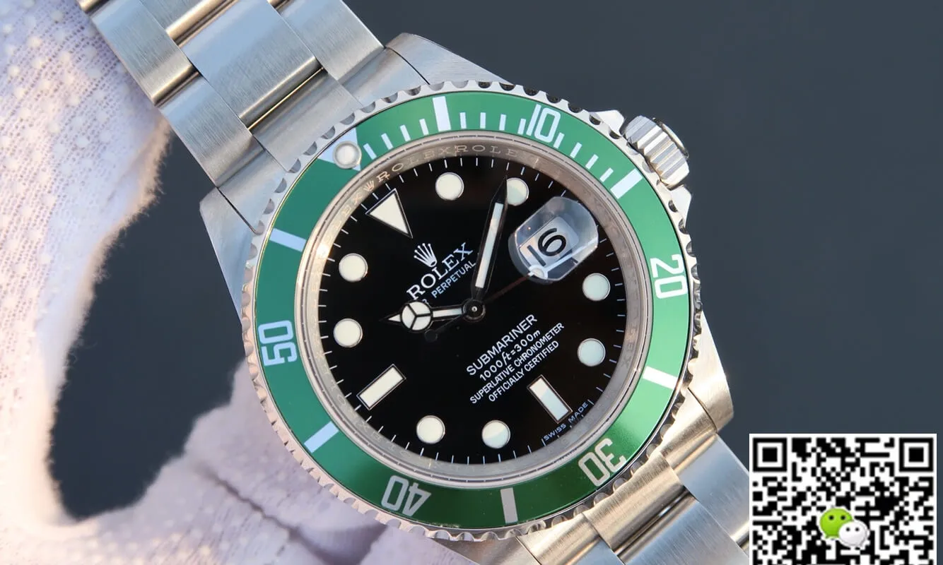 Rolex Submariner 16610LV-93250 JF Factory 1:1 Best Edition Replica Watch Green Bezel