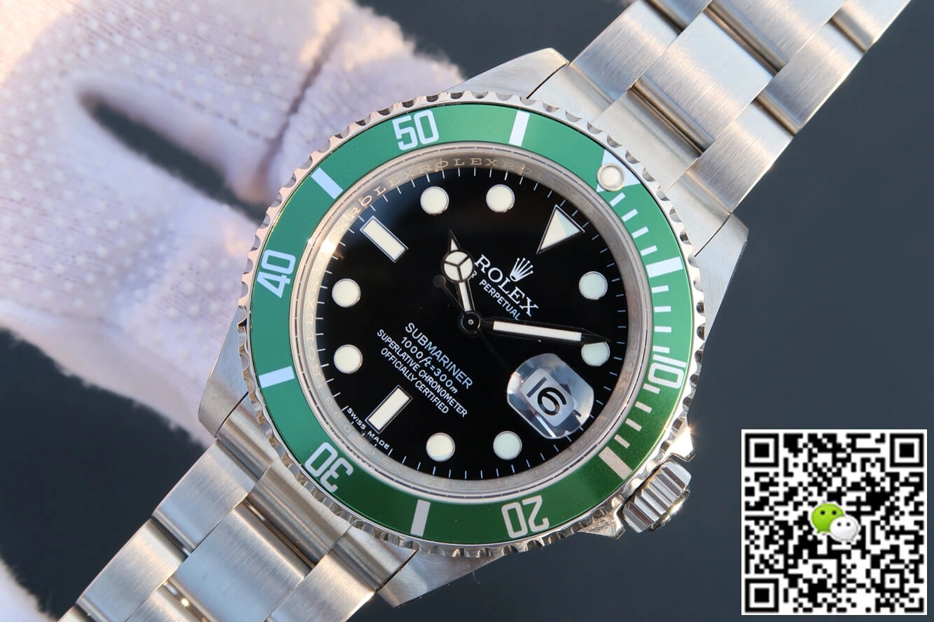 Rolex Submariner 16610LV-93250 JF Factory 1:1 Best Edition Replica Watch Green Bezel