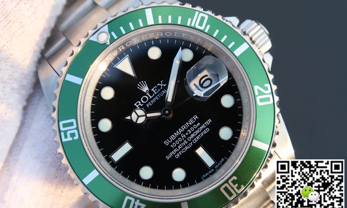 Rolex Submariner 16610LV-93250 JF Factory 1:1 Best Edition Replica Watch Green Bezel