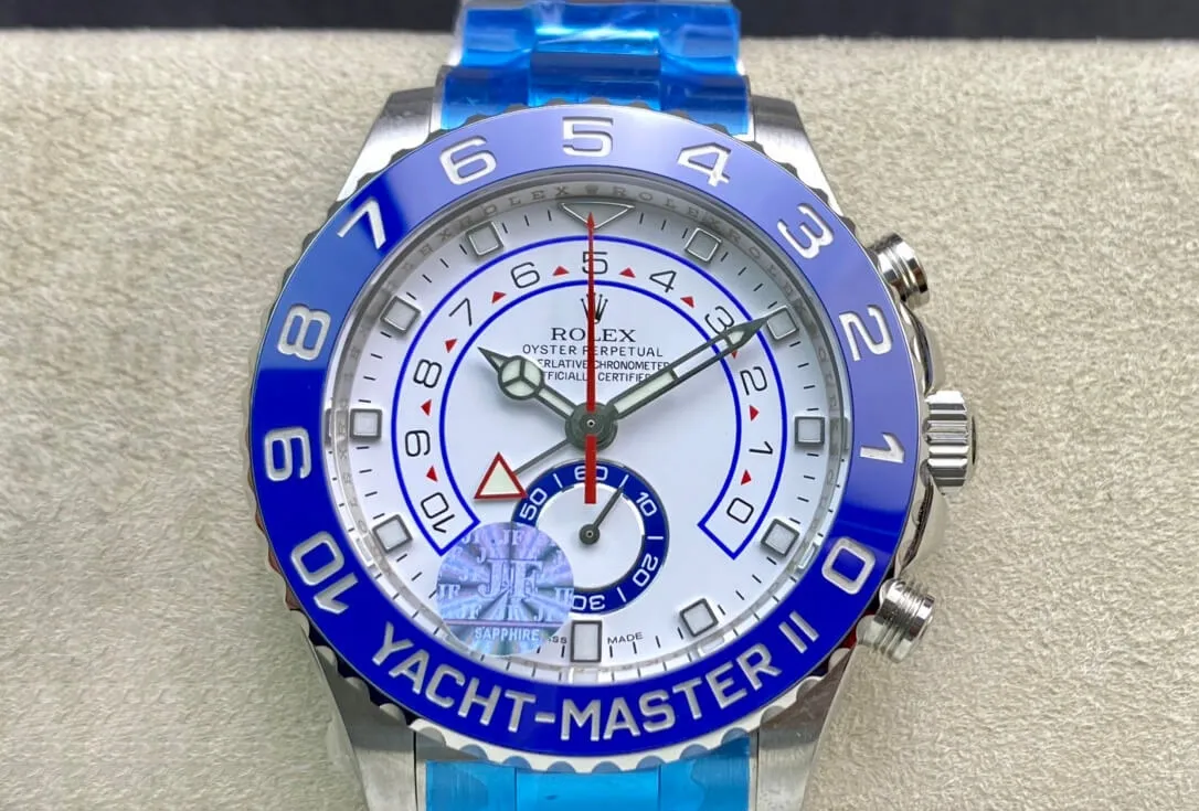 Rolex Yacht-Master M116680-0002 JF Factory 1:1 Best Edition Replica Watch Blue Bezel
