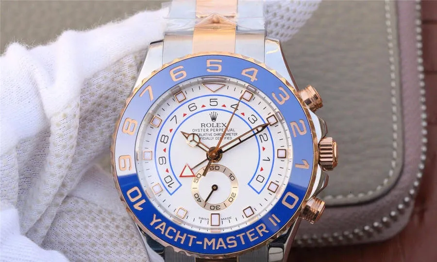 Rolex Yacht-Master M116681-0002 JF Factory 1:1 Best Edition Replica Watch White Dial