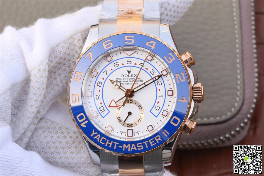 Rolex Yacht-Master M116681-0002 JF Factory 1:1 Best Edition Replica Watch White Dial