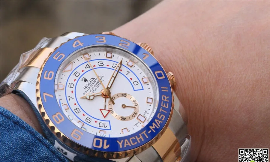 Rolex Yacht-Master M116681-0002 JF Factory 1:1 Best Edition Replica Watch White Dial