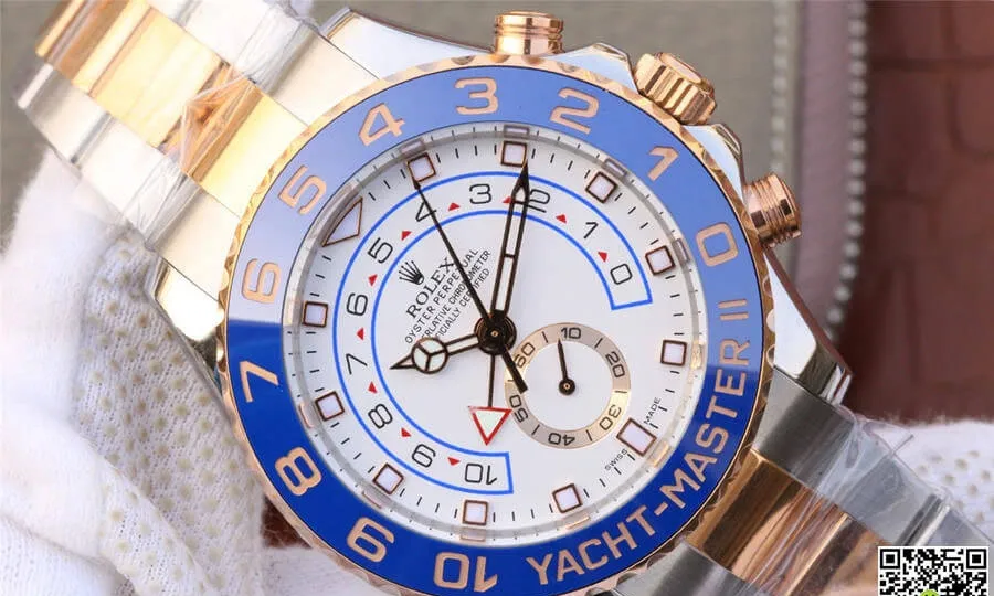 Rolex Yacht-Master M116681-0002 JF Factory 1:1 Best Edition Replica Watch White Dial