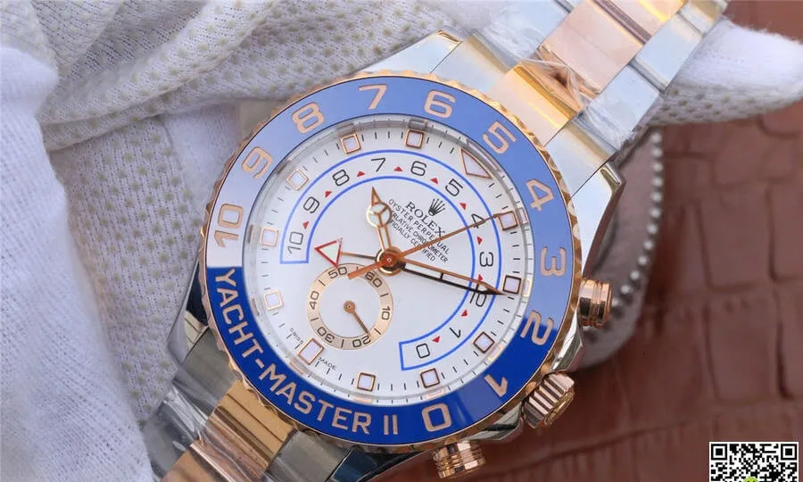 Rolex Yacht-Master M116681-0002 JF Factory 1:1 Best Edition Replica Watch White Dial