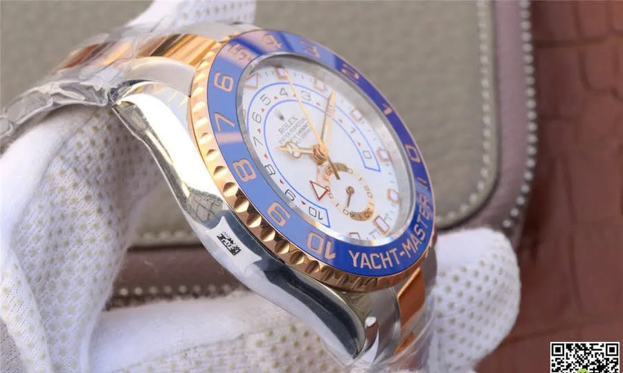 Rolex Yacht-Master M116681-0002 JF Factory 1:1 Best Edition Replica Watch White Dial
