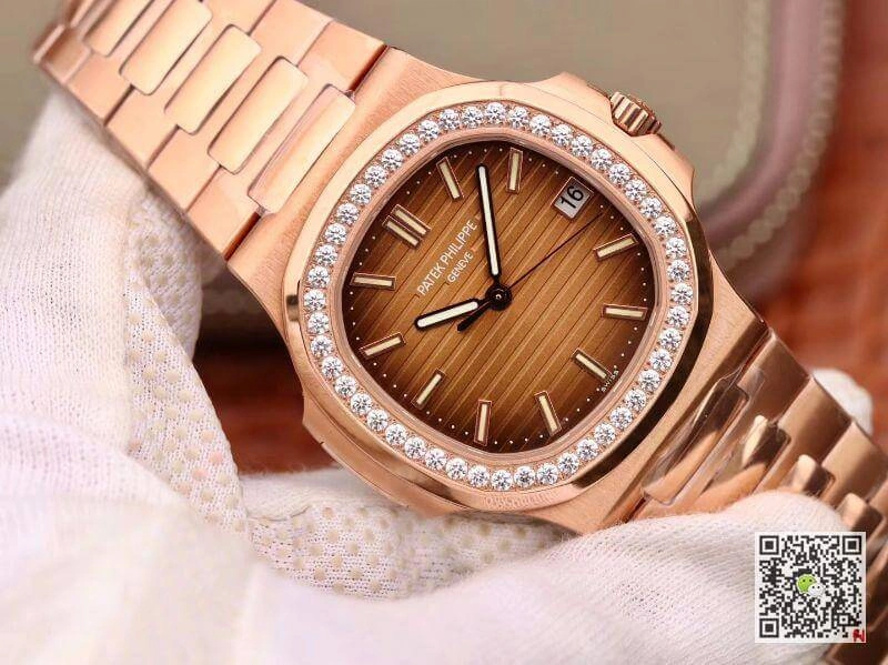 Patek Philippe Nautilus 5711 PF factory V2 Men Watches 1:1 Best Edition Replica Watch Swiss ETA324 Rose gold dial