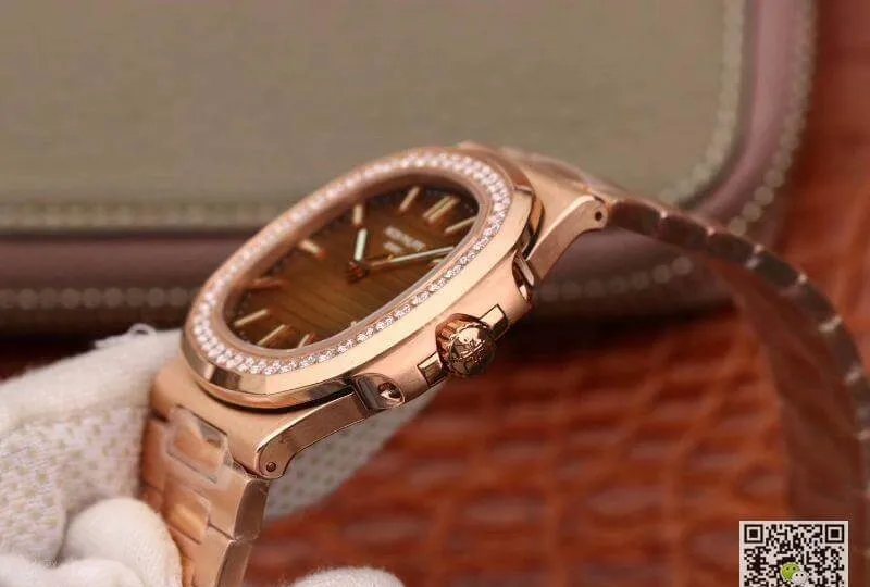 Patek Philippe Nautilus 5711 PF factory V2 Men Watches 1:1 Best Edition Replica Watch Swiss ETA324 Rose gold dial