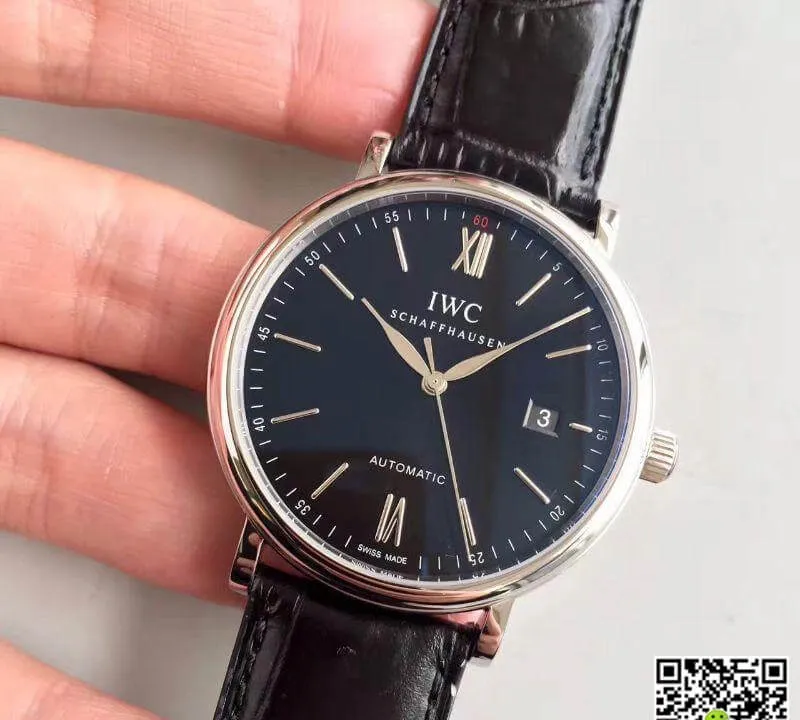 IWC Portofino IW356512 MKS Factory 1:1 Best Edition Replica Watch Swiss ETA2892 Black Dial