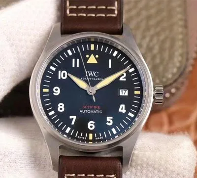 IWC Pilot Spitfire IW326803 MKS Factory 1:1 Best Edition Replica Watch Black Dial Swiss ETA9015