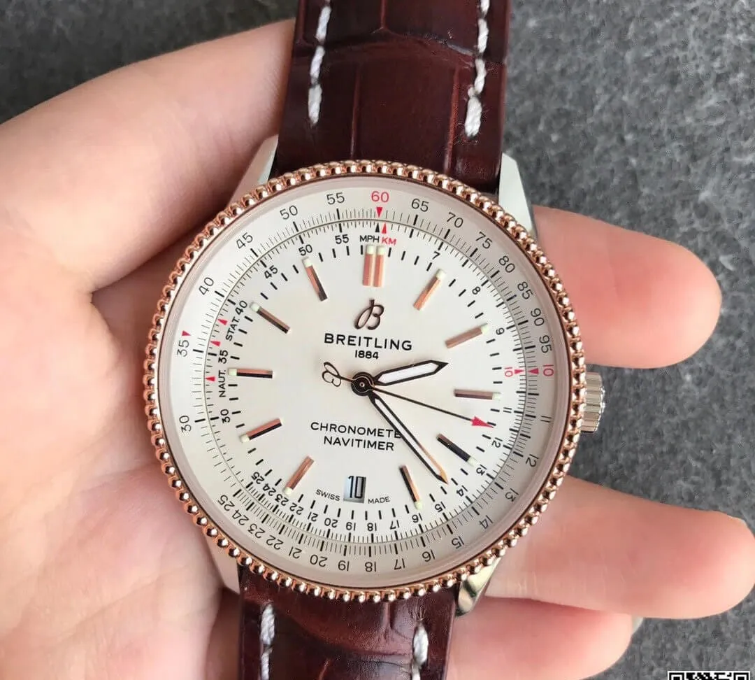 Breitling Navitimer 1 U17326211G1P2 V7 Factory 1:1 Best Edition Replica Watch Black Strap