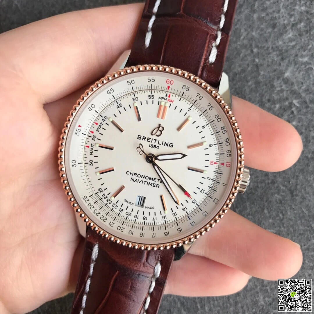Breitling Navitimer 1 U17326211G1P2 V7 Factory 1:1 Best Edition Replica Watch Black Strap