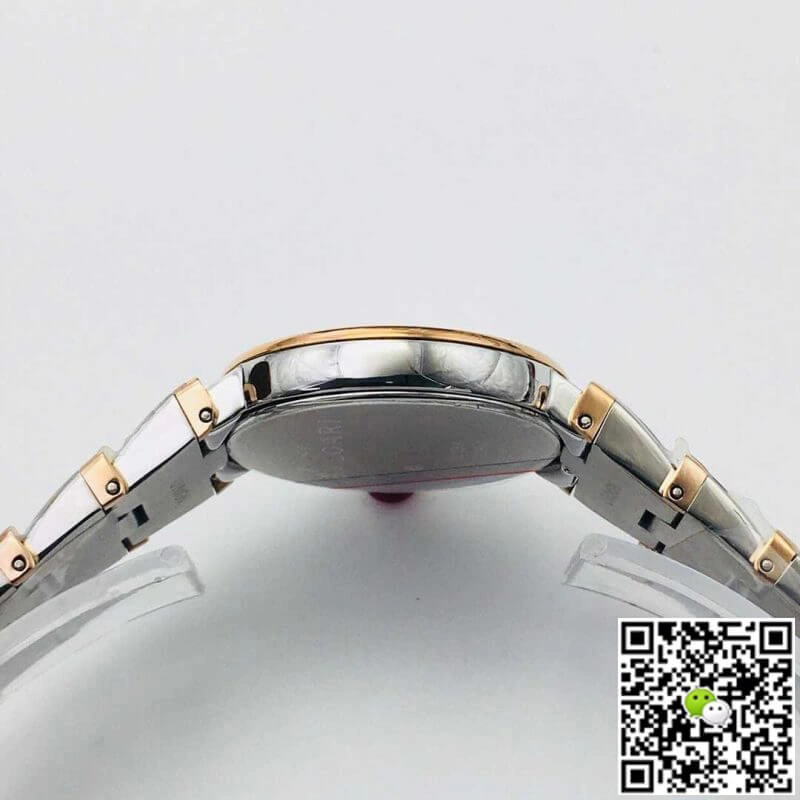 Bvlgari LVCEA 102194 BV Factory 1:1 Best Edition Replica Watch Rose Bezel White Dial
