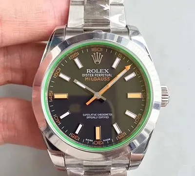 Rolex Milgauss 116400GV AR Factory 1:1 Best Edition Replica Watch Swiss ETA2824 Black Dial