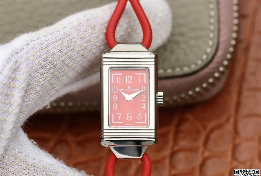 Jaeger LeCoultre Reverso 3268560 MG Factory 1:1 Best Edition Replica Watch Red Strap