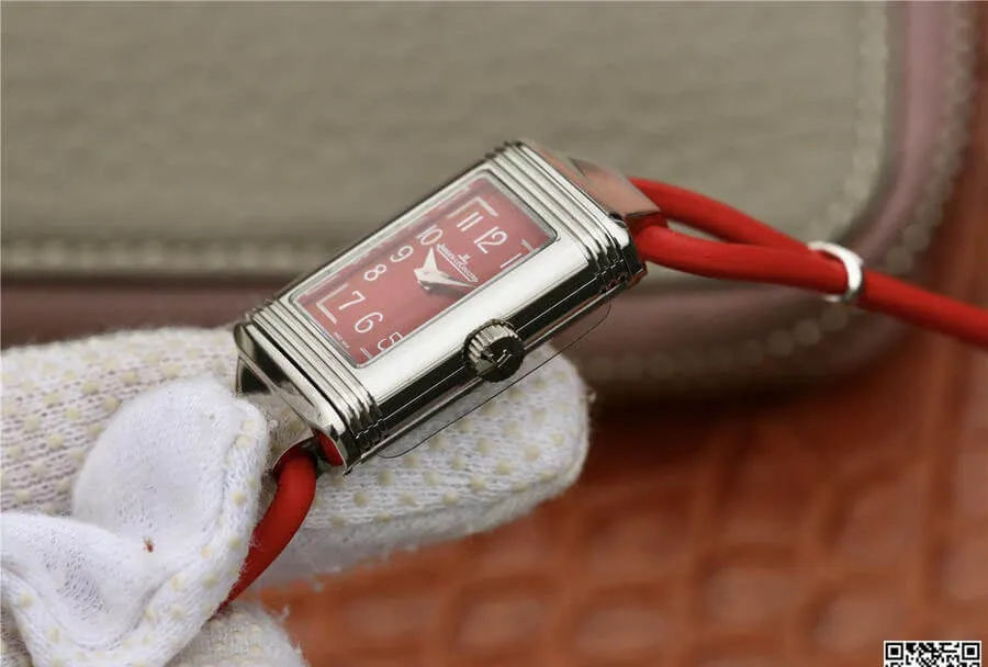 Jaeger LeCoultre Reverso 3268560 MG Factory 1:1 Best Edition Replica Watch Red Strap