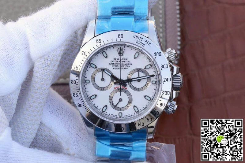 Rolex Daytona Cosmograph 116520 Noob Factory 1:1 Best Edition Replica Watch Swiss ETA4130 White Dial