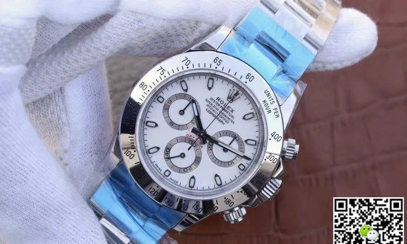 Rolex Daytona Cosmograph 116520 Noob Factory 1:1 Best Edition Replica Watch Swiss ETA4130 White Dial