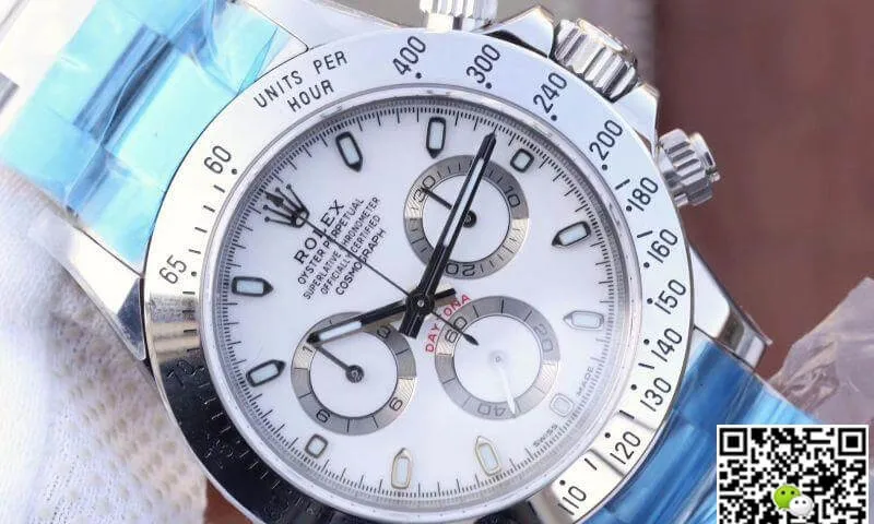 Rolex Daytona Cosmograph 116520 Noob Factory 1:1 Best Edition Replica Watch Swiss ETA4130 White Dial