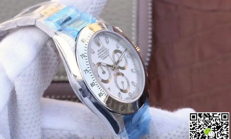 Rolex Daytona Cosmograph 116520 Noob Factory 1:1 Best Edition Replica Watch Swiss ETA4130 White Dial