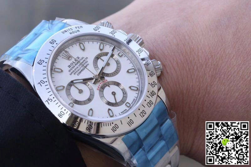 Rolex Daytona Cosmograph 116520 Noob Factory 1:1 Best Edition Replica Watch Swiss ETA4130 White Dial