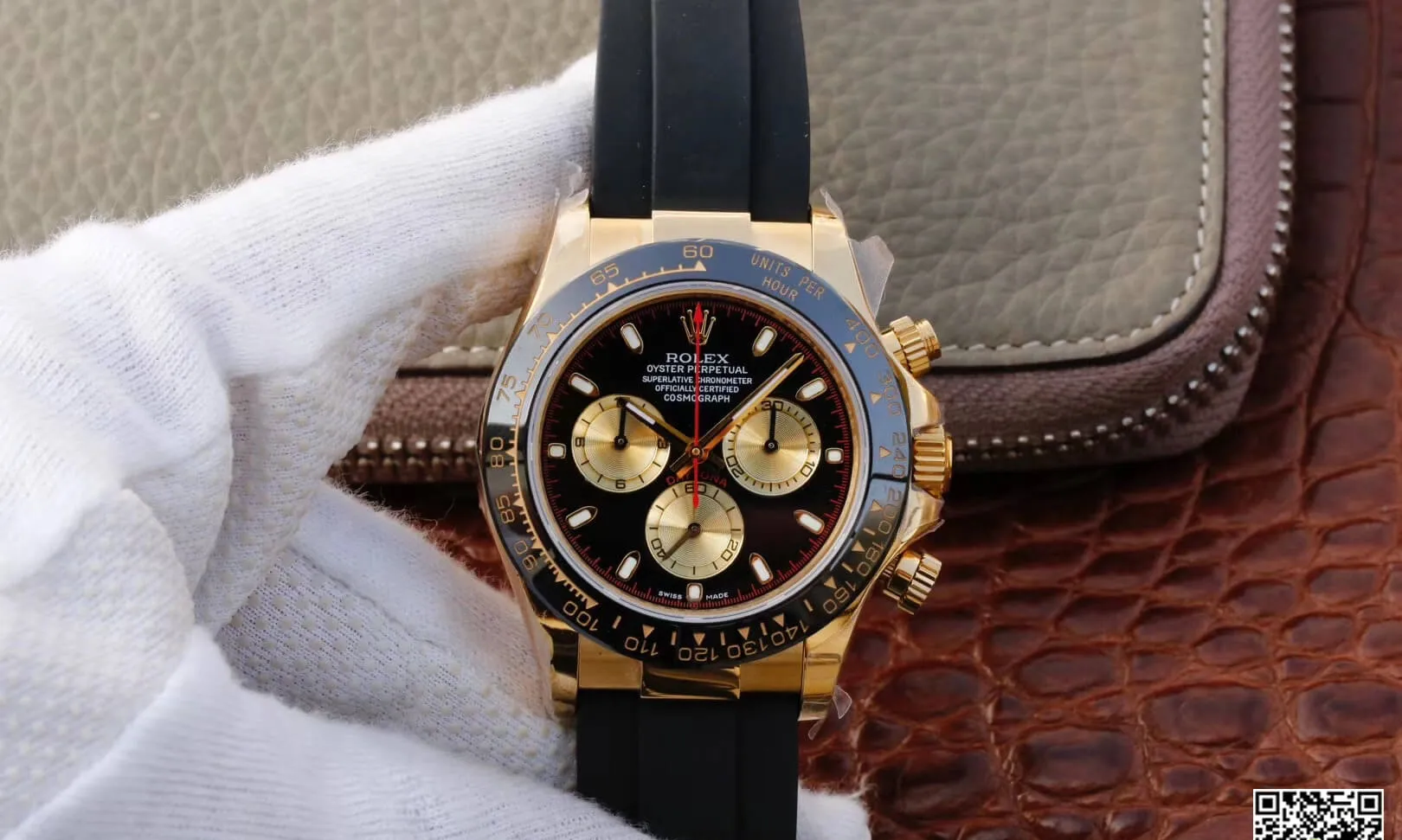 Rolex Daytona Cosmograph M116518ln-0047 JH Factory 1:1 Best Edition Replica Watch Black Rubber Strap