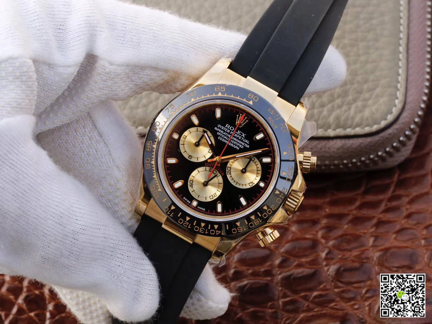 Rolex Daytona Cosmograph M116518ln-0047 JH Factory 1:1 Best Edition Replica Watch Black Rubber Strap